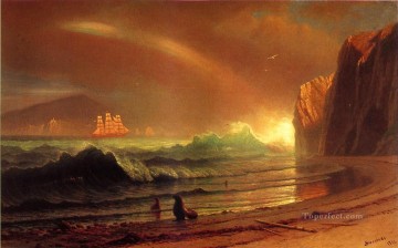 ゴールデン ゲート アルバート ビアシュタット ビーチ Oil Paintings
